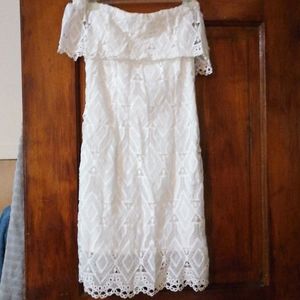 White lace dress